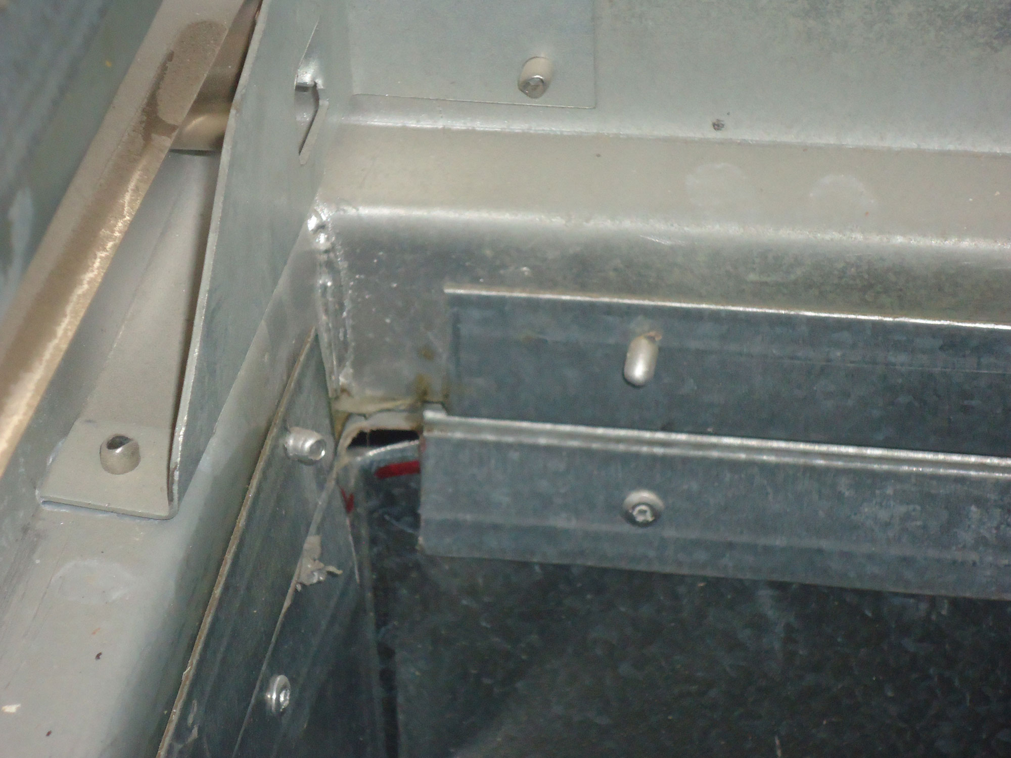 avant scellement de conduit aeroseal