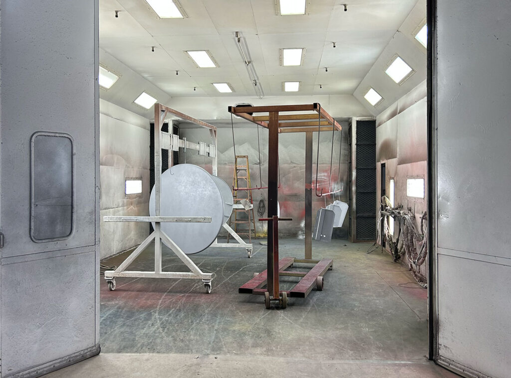 nettoyage de conduits de chambre de peinture