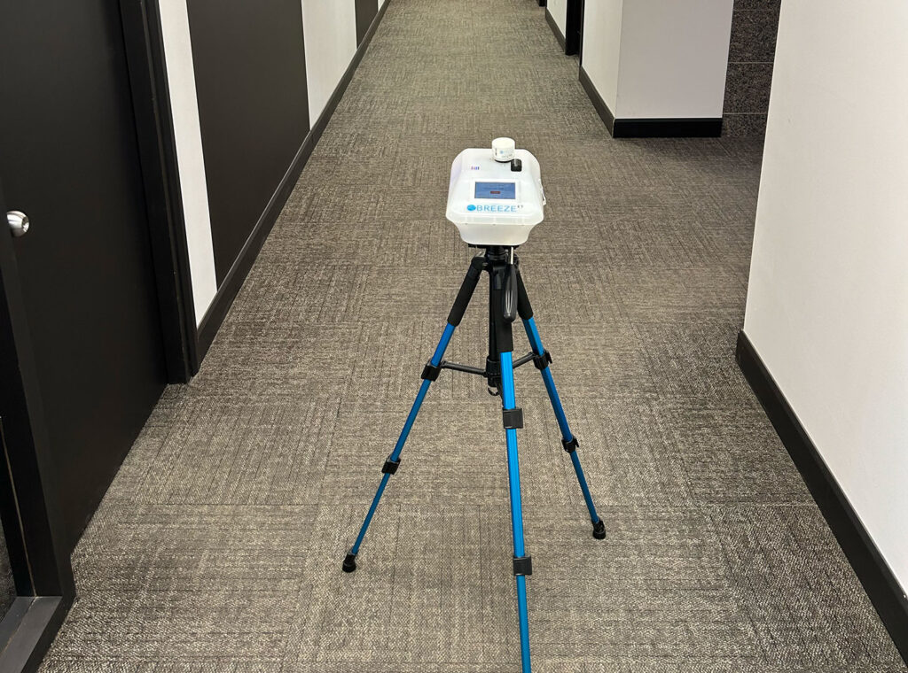 test de qualité de l'air