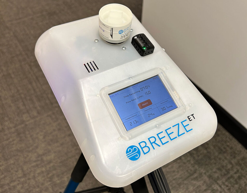 machine test qualite de l'air