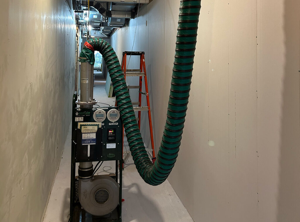 inspection de conduits de ventilation commercial