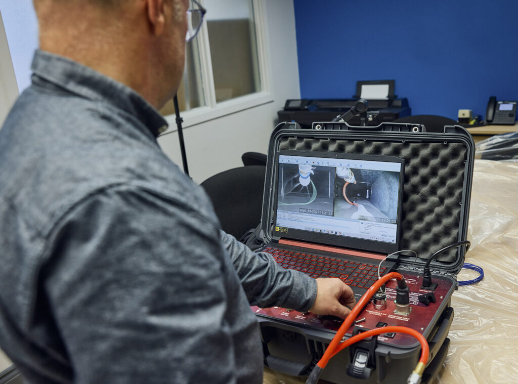 inspection de conduit de ventilation commercial