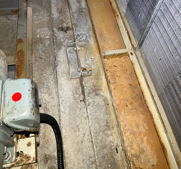 nettoyage de conduits de ventilation commercial avant