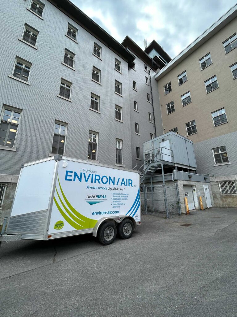 nettoyage de conduits de ventilation institutionnel hopital hotel dieu levis